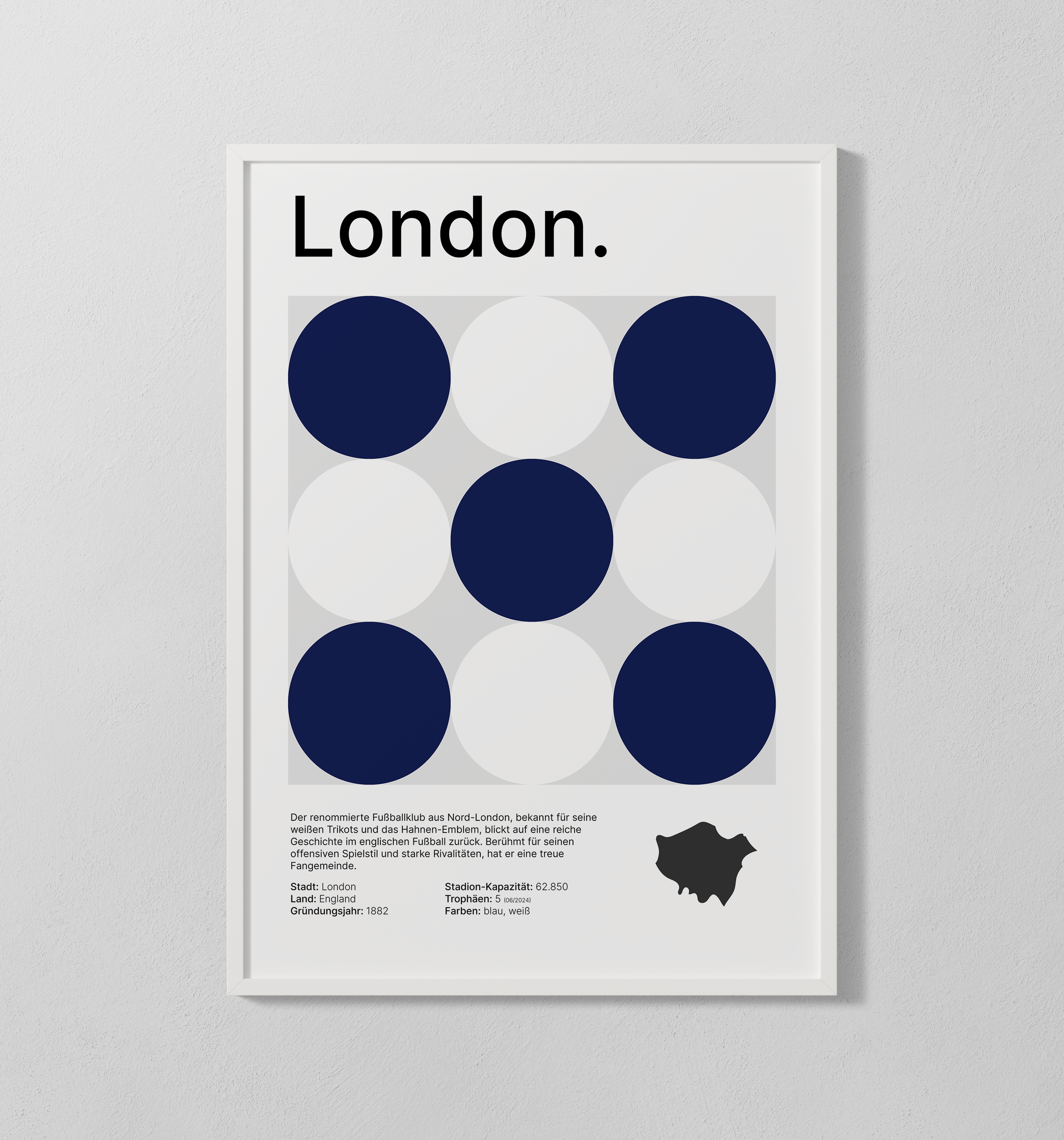 London weiß-blau | Poster
